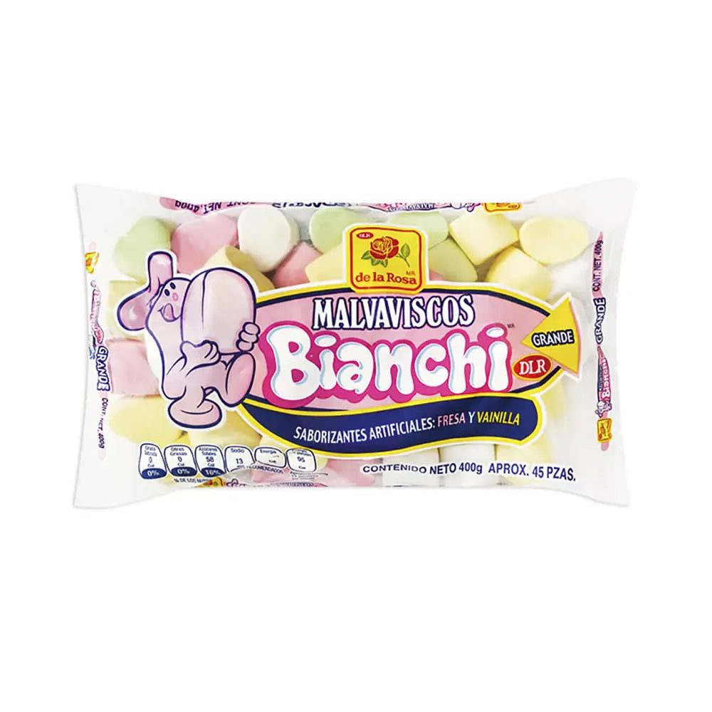 Malvaviscos De La Rosa Rosa y Blanco Caja de 12 oz con 15 unidades