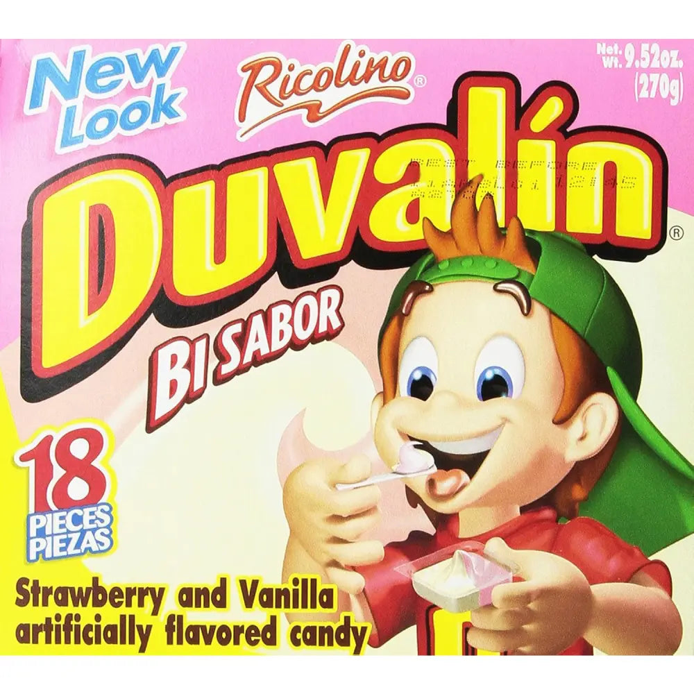 Duvalin Strawberry-Vanilla 18 packs per  box of 24 units