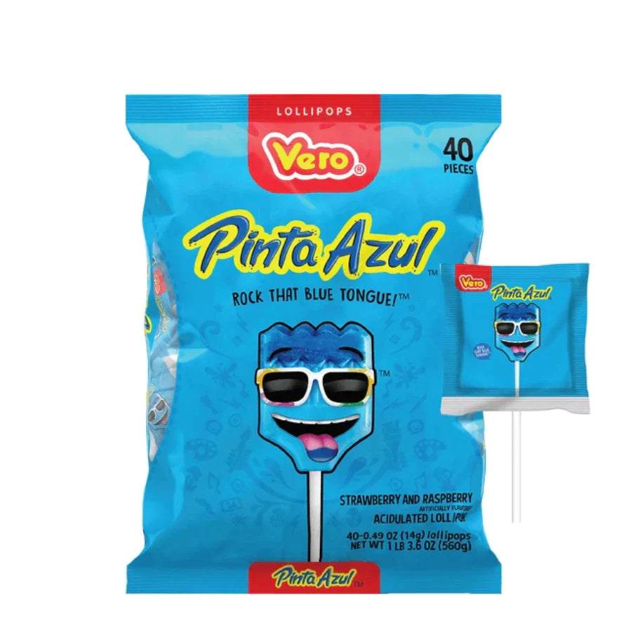 Vero Pintazul Lollipop 40 ct box of 7 units