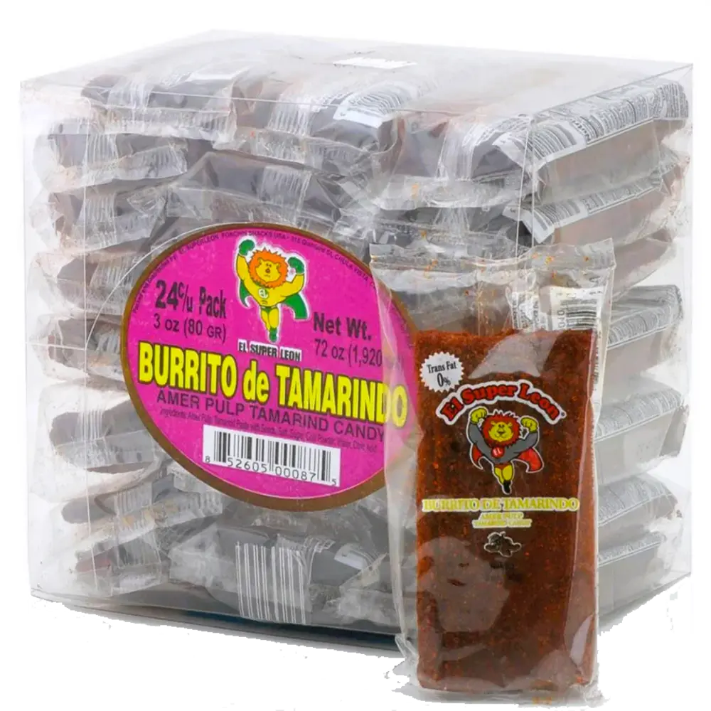 El Super Leon Burrito de Tamarindo 3 oz box of 24 units