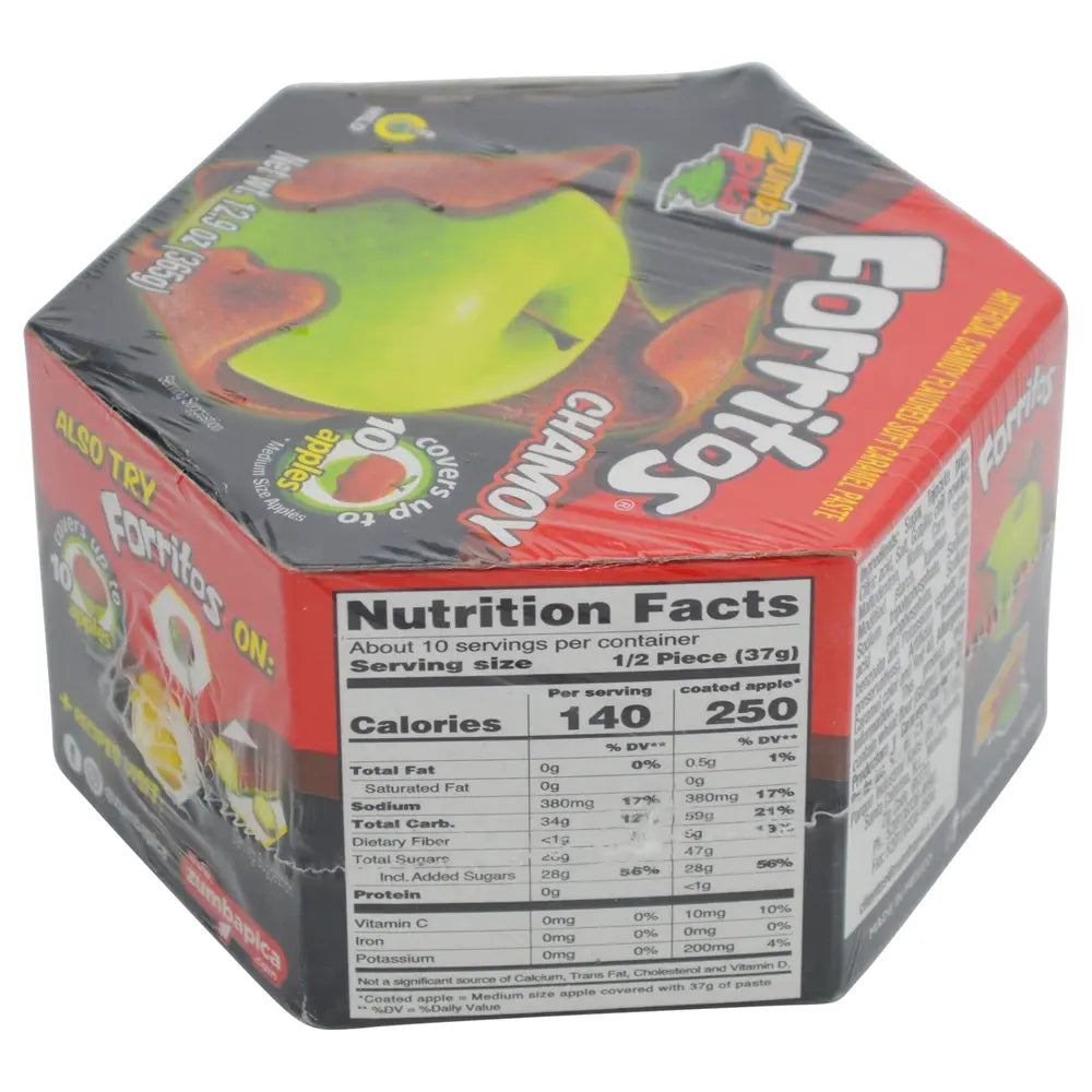 Zumba Pica Forritos Chamoy 5 ct box of 12 units