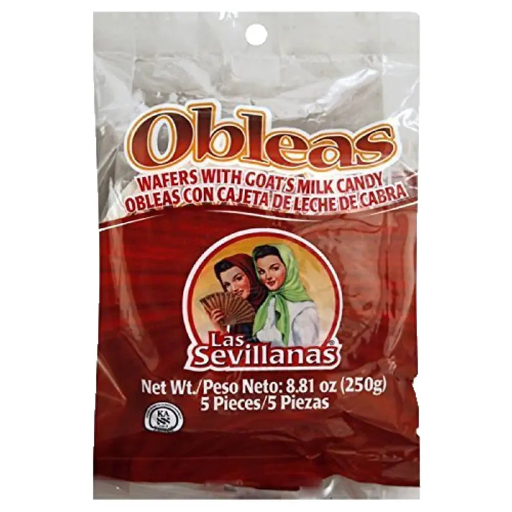 Las Sevillanas Oblea Medium Con Cajeta 5 ct  box of 15 units