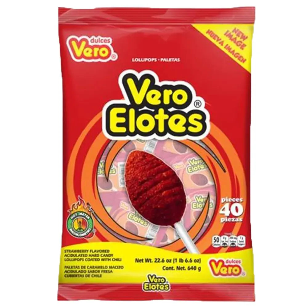 Vero Elote with Chilli Lollipop 40 ct box of 7 units