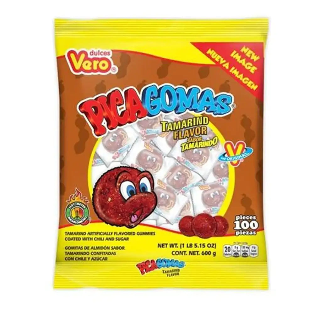 Vero Pica Goma Tamarindo 100 ct caja de 8 unidades