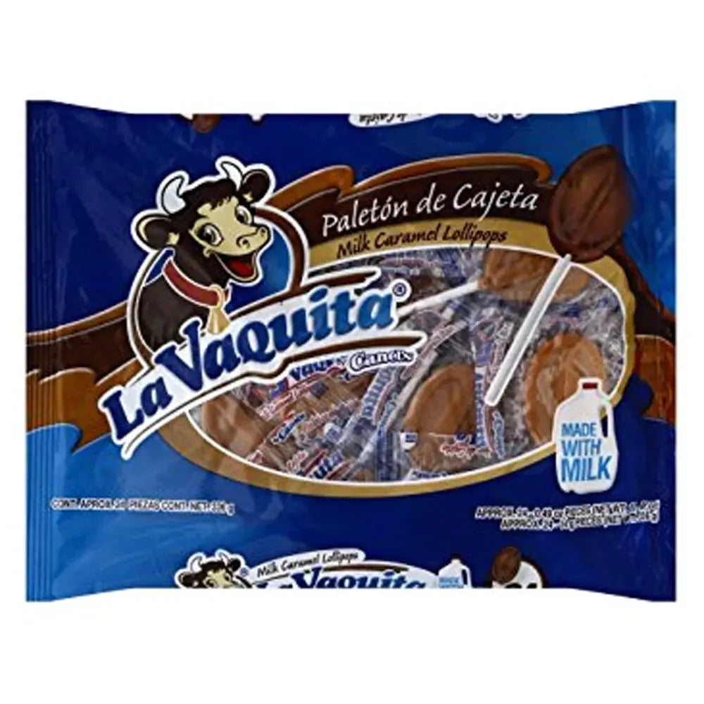 Canels Vaquita Milk Lollipop 24 ct box of 12 units