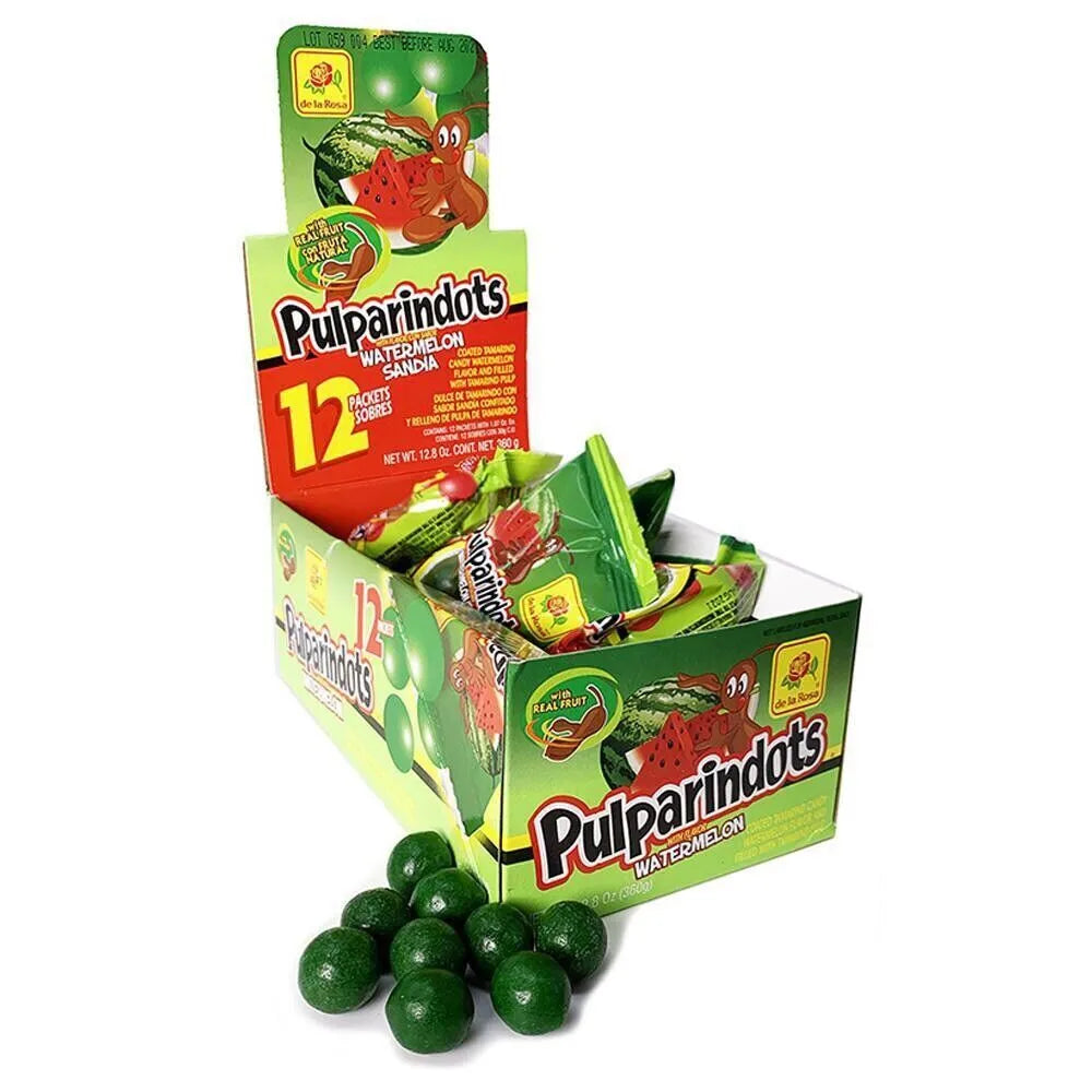 De La Rosa Pulparindots Watermelon 1.5 oz 12 ct  box of 12 units