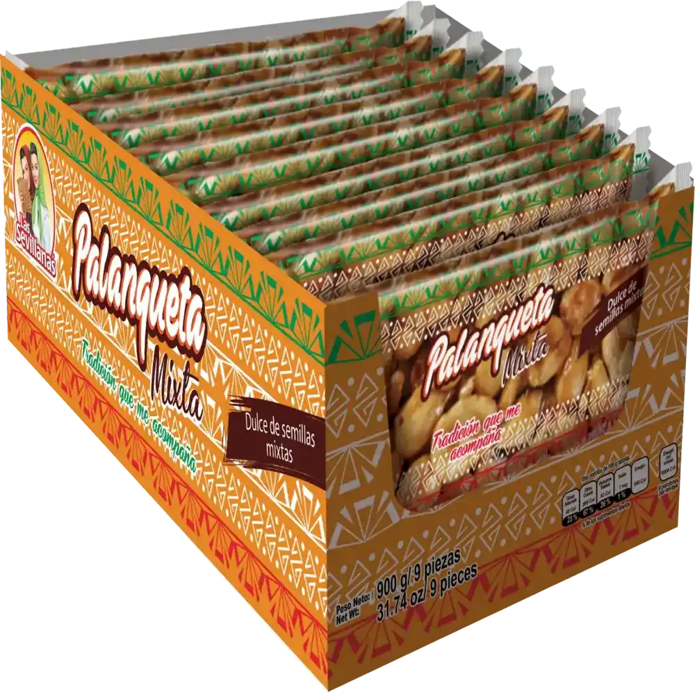 Las Sevillanas Palanqueta Mixta (7x9ct) 3.5 oz  box of 63 units