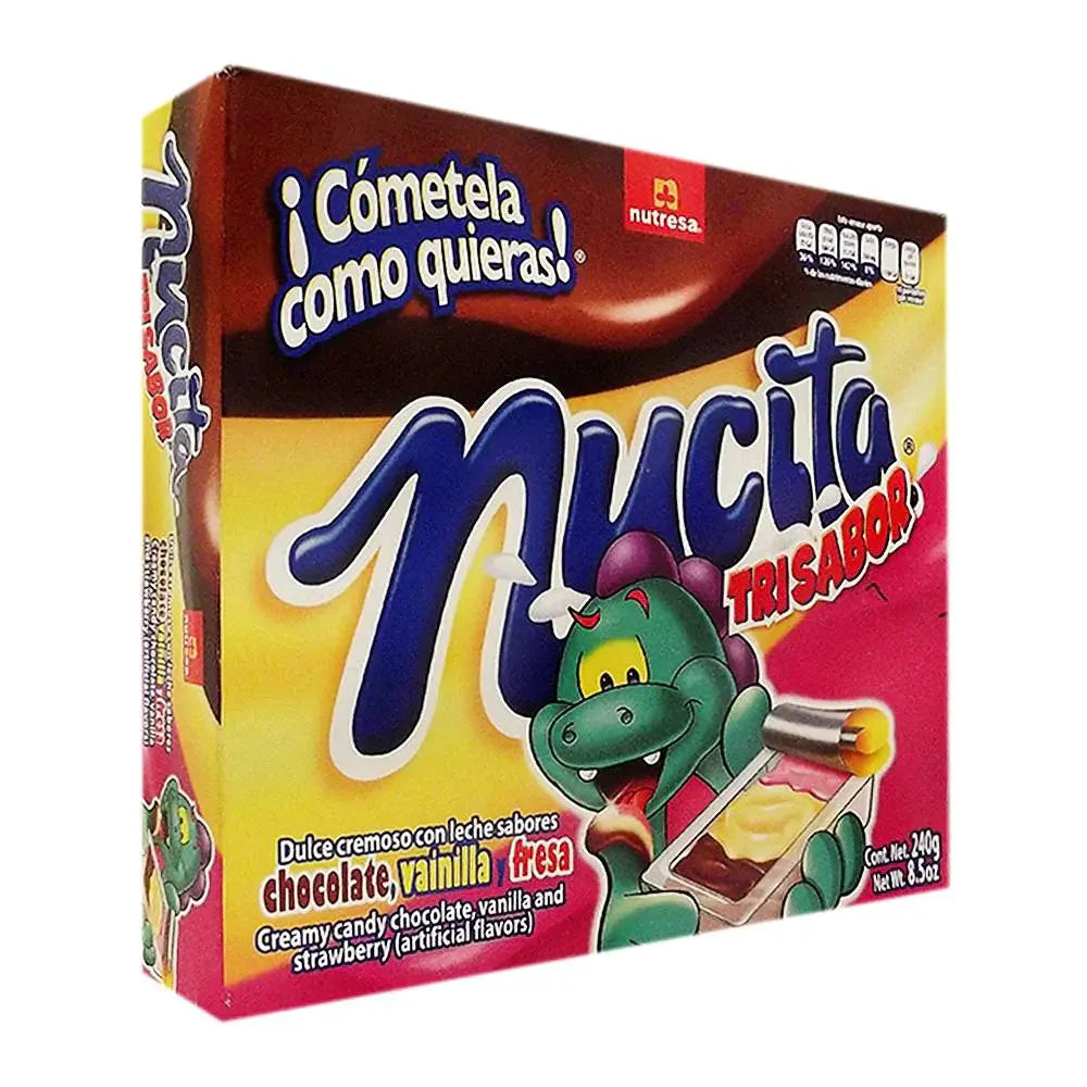 Nucita Trisabor (8.5 oz) Caja de 16 unidades con 12 unidades