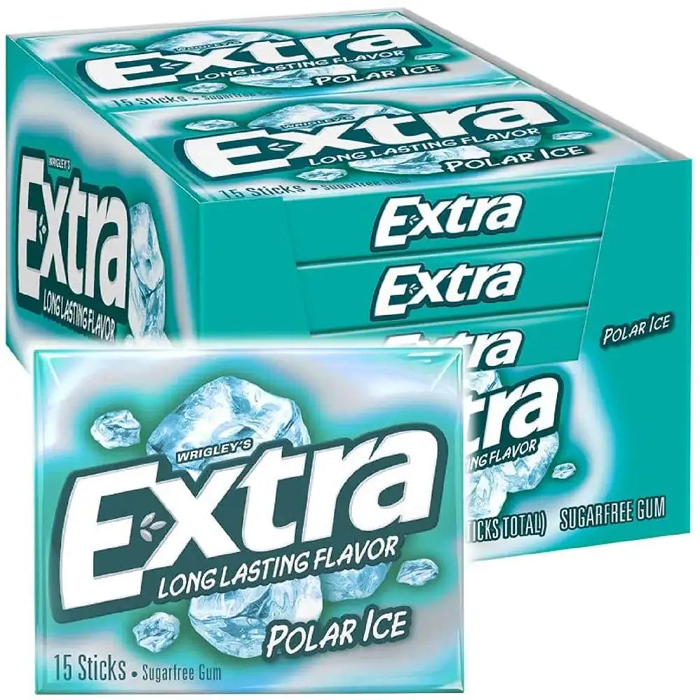 Extra Polar Ice Slim Pack Gum 15 ct box of 10  units