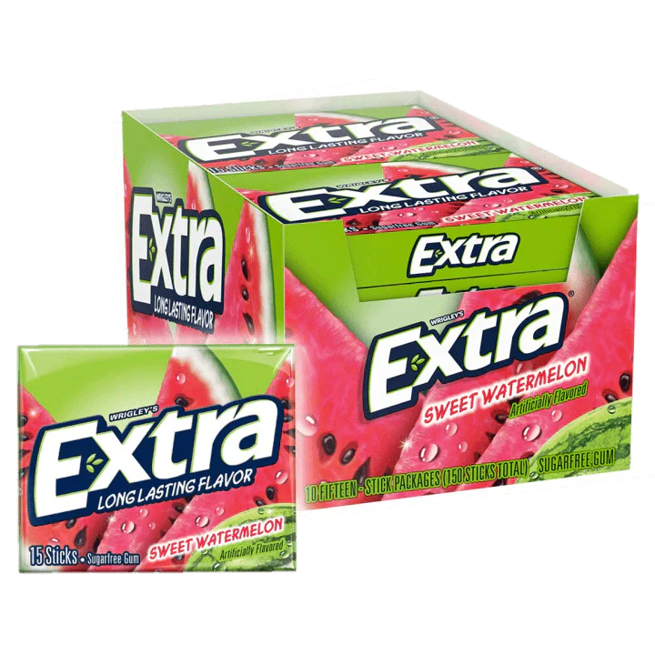 Extra Slim Pack Watermelon 15 Stk box of 10 units