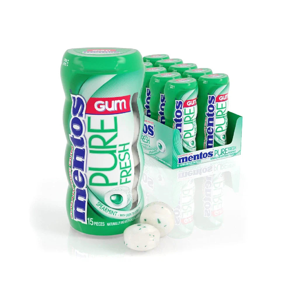 Mentos Gum Spearmint 15 pc box of 10 units