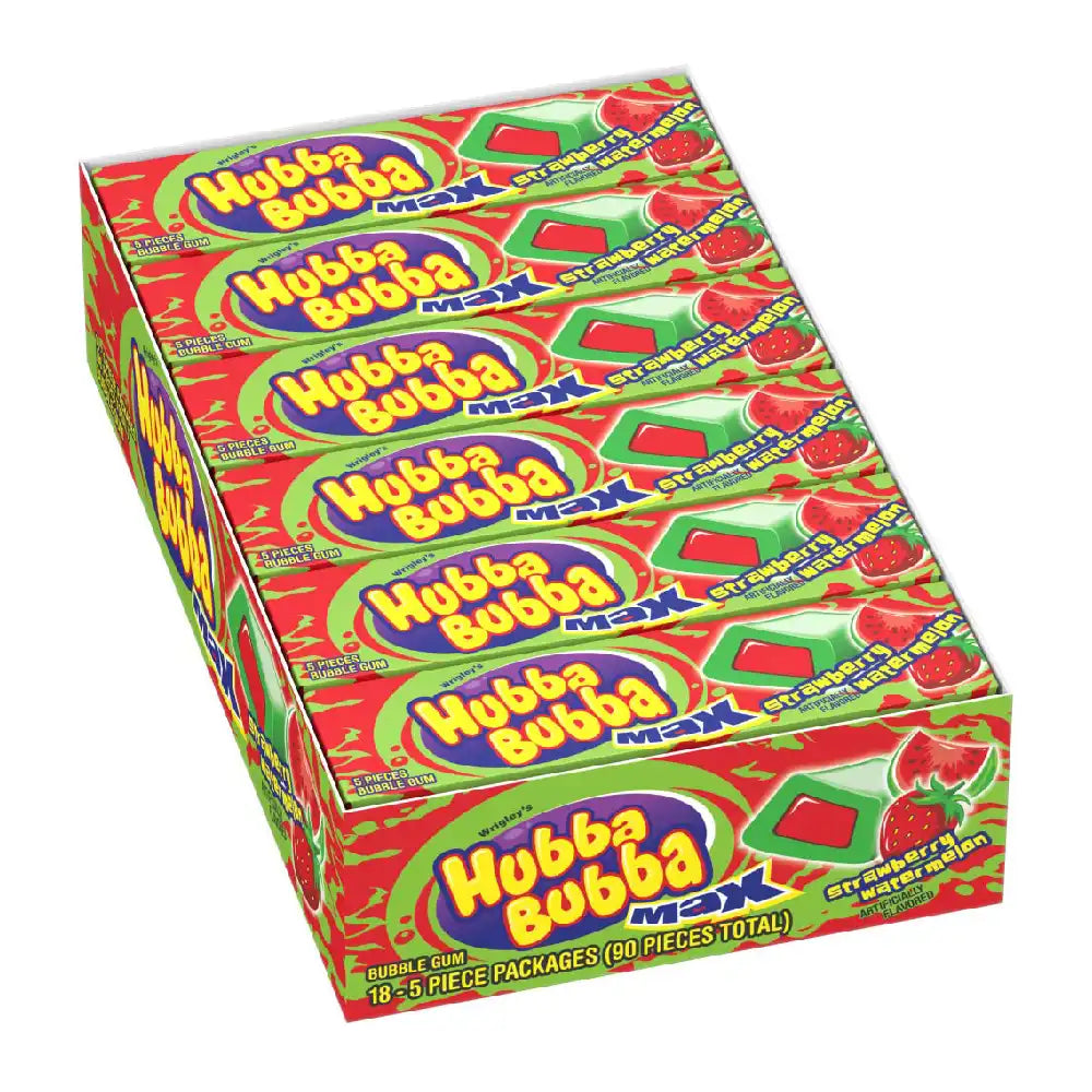 Hubba Bubba Sandía Fresa Caja de 5 18 unidades