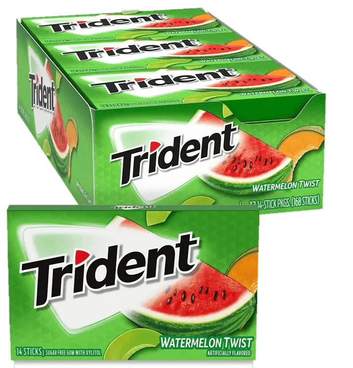 Trident Valu-Pak Watermelon Twist 14 Stk box of 12 units