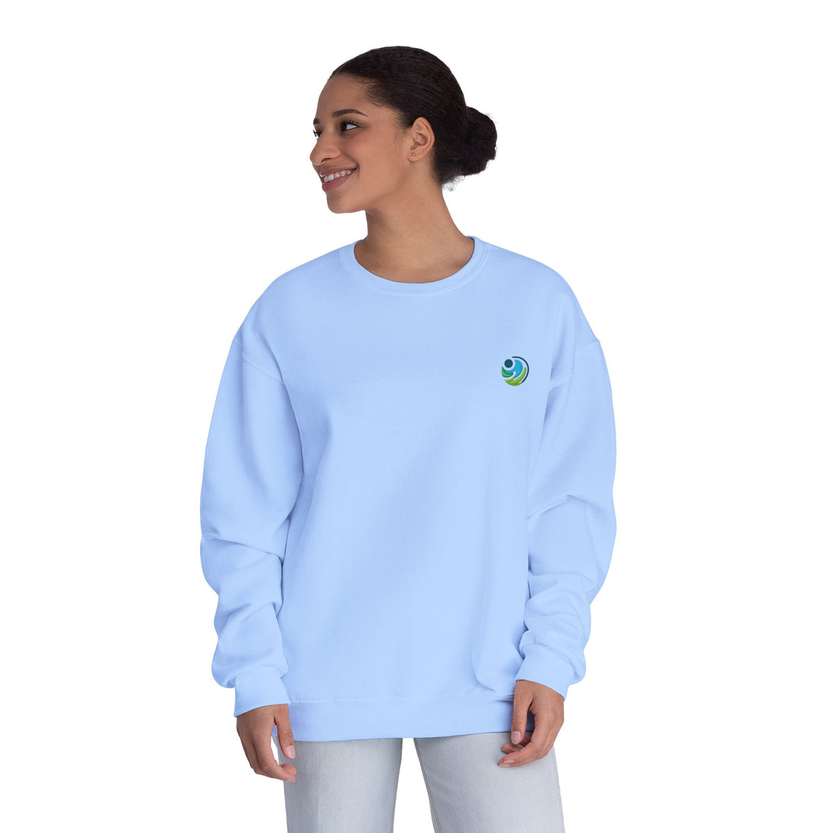 Sudadera con cuello redondo — "Con amor eterno te he amado"