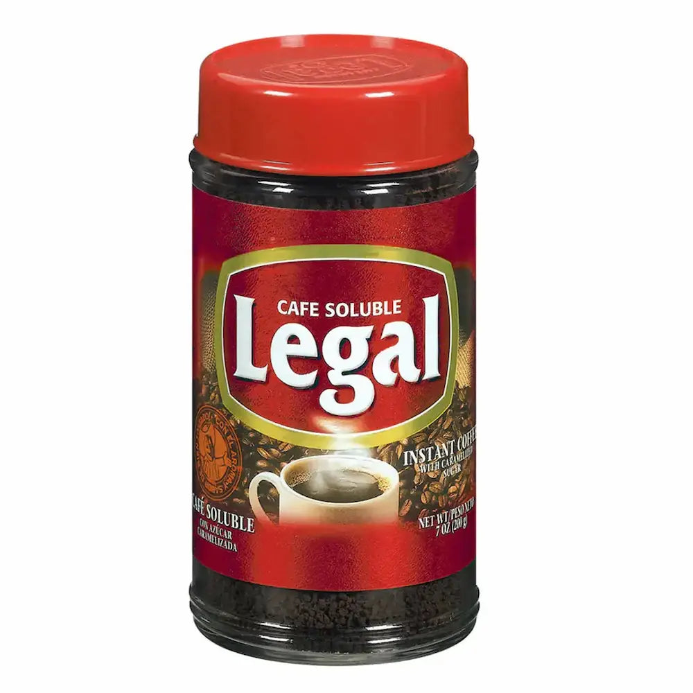 Cafe Legal Instant Coffee Jar 7 oz box  of 6 units