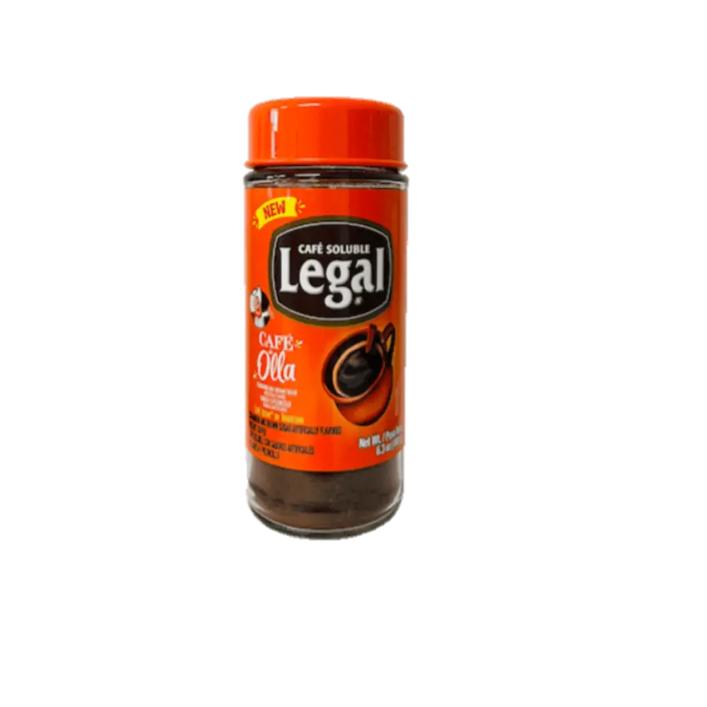 Cafe Legal Instant Coffee de Olla Jar 6.3 oz box of 6 units