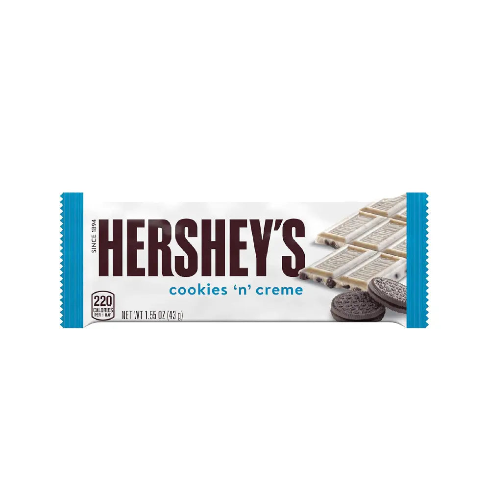 Hersheys Cookies Creme 1.55 oz box of 36 units