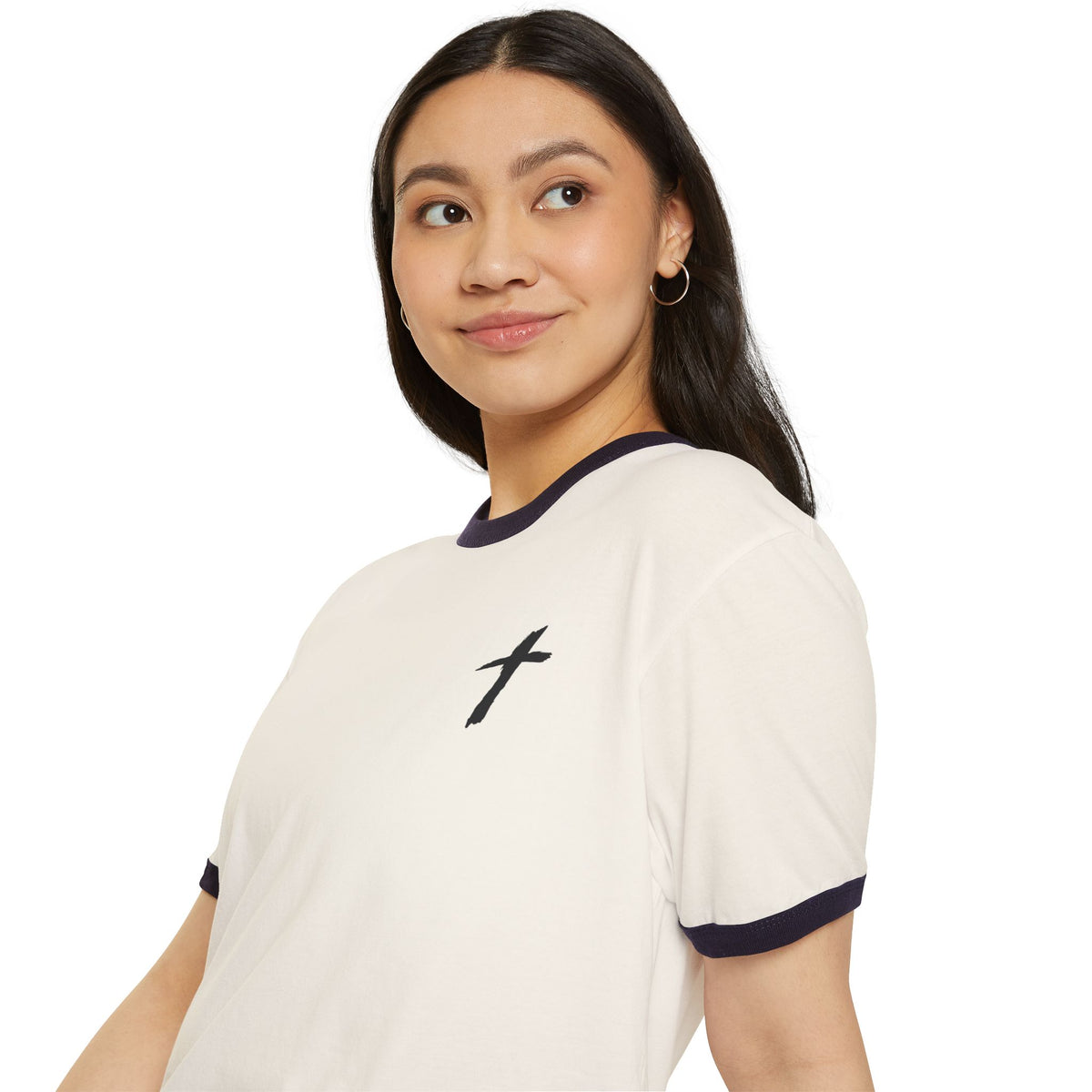Ringer T-Shirt — "Jesús Me Salvó"