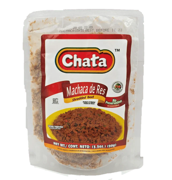Chata Deshebrada Machaca Pouch 3.5 oz box of 12 units