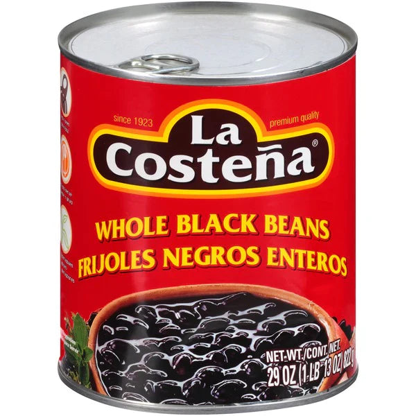 La Coste? Whole Black Beans 29 oz box of 12 units
