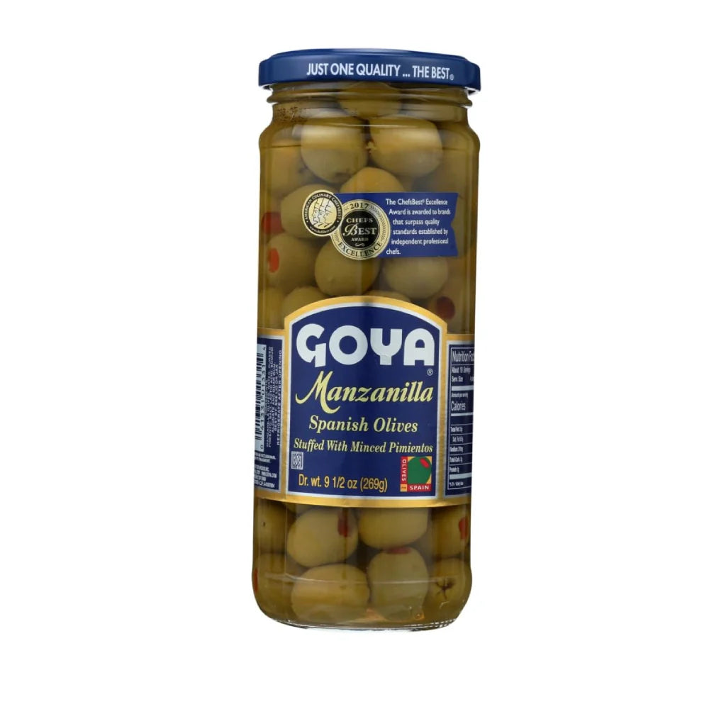 Goya Manzanilla Spanish Olives 9.5 oz box of 12 units