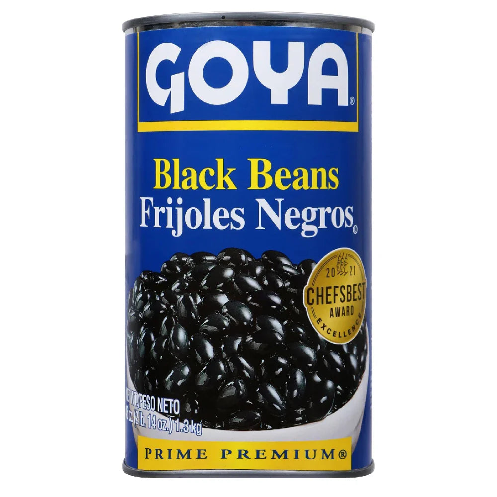 Goya Whole Black Beans 46 oz box of 12 units