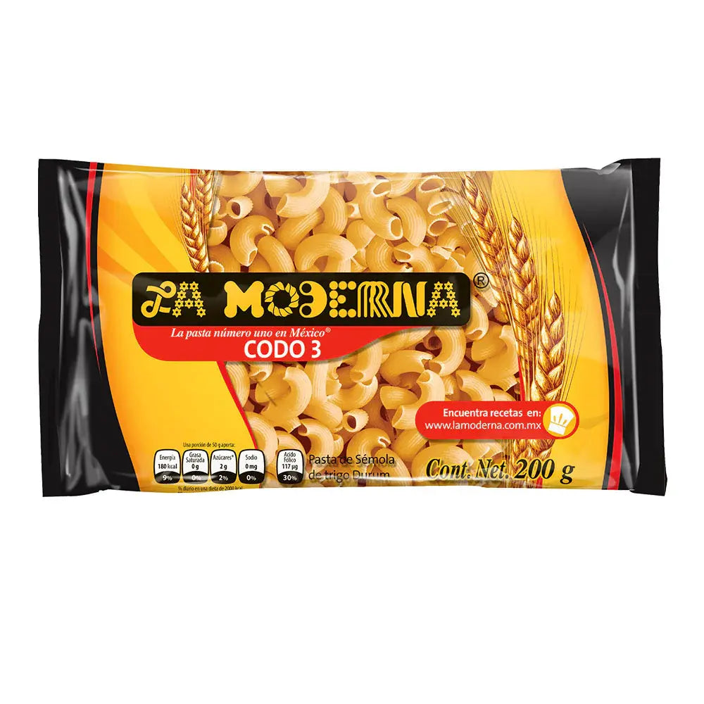 La Moderna Pasta Large Elbows 7 oz box of 20 units