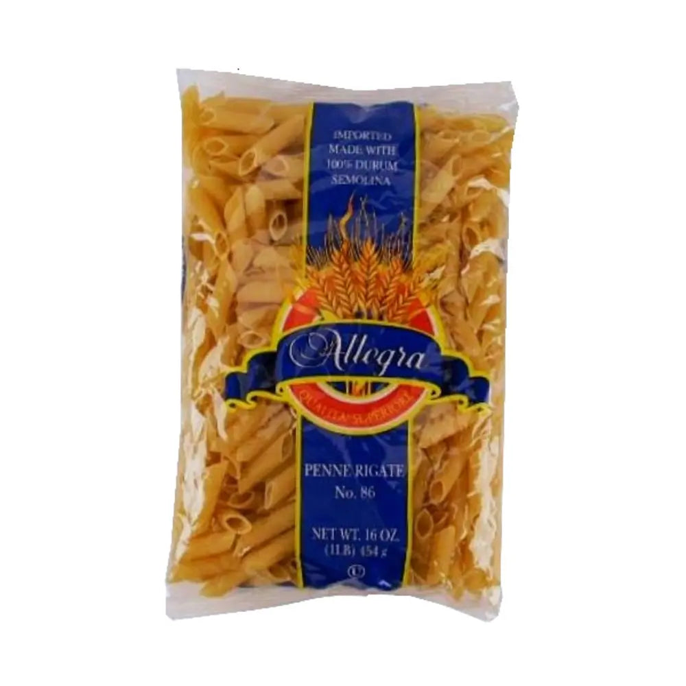 Allegra Penne Rigatti 16 oz caja de 20 unidades