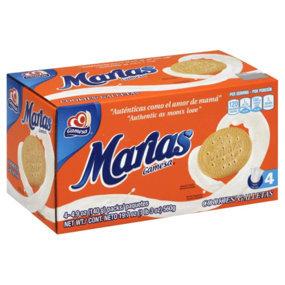 Gamesa Maria Rolls Box 19.7 oz caja de 12 unidades