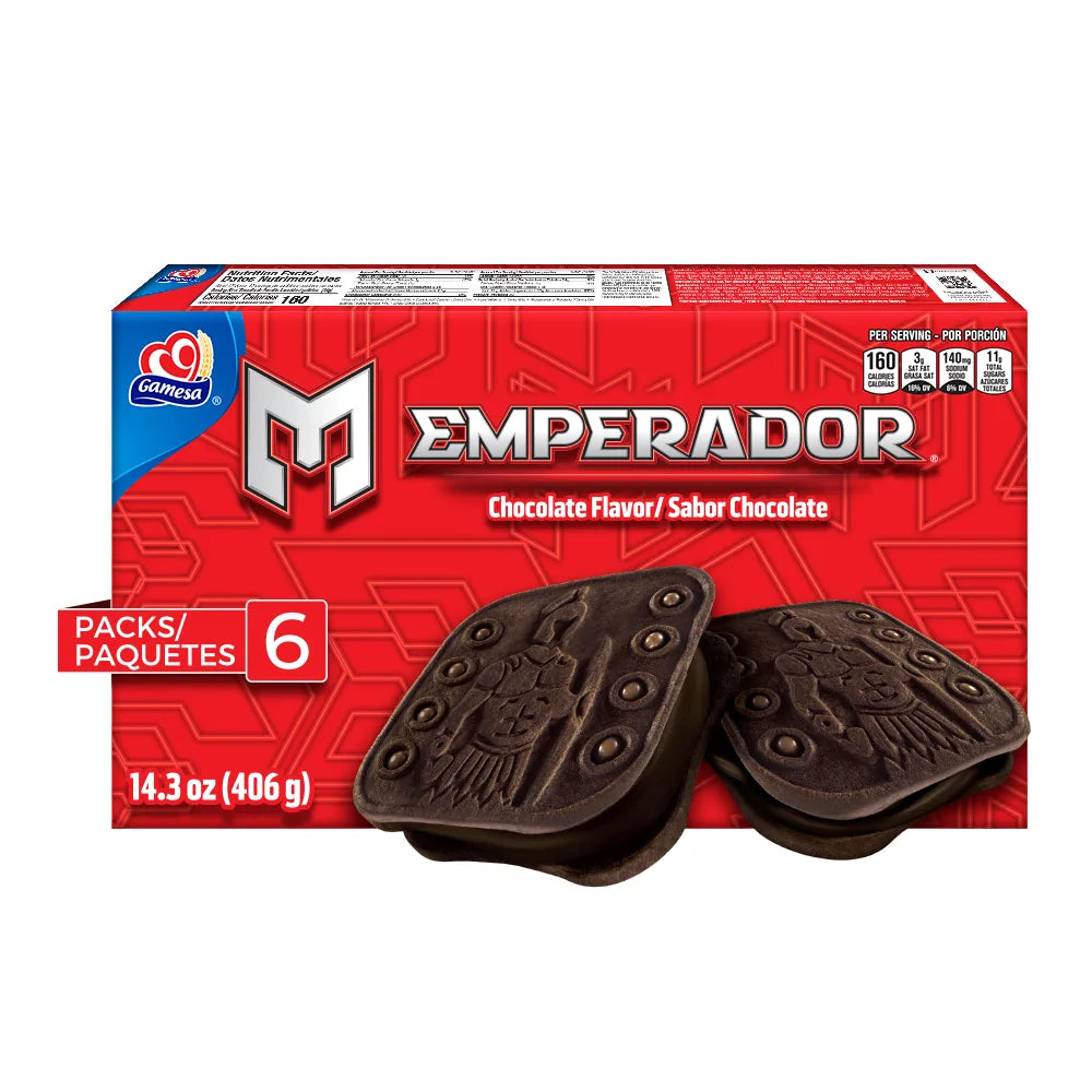 Gamesa Emperador Chocolate 14.34 oz box of  12 units
