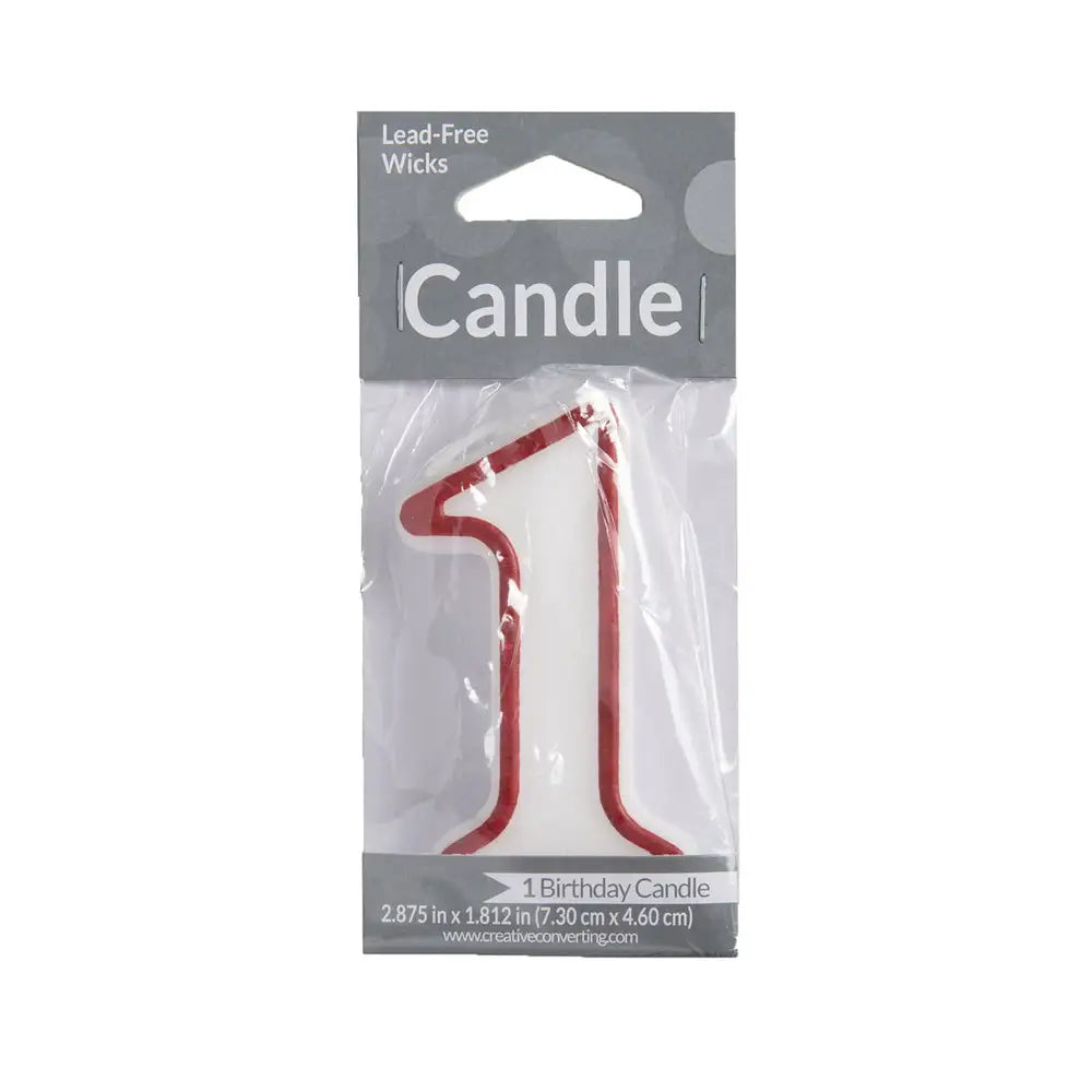 Velas de cumpleaños con números 1, paquete de 6 unidades