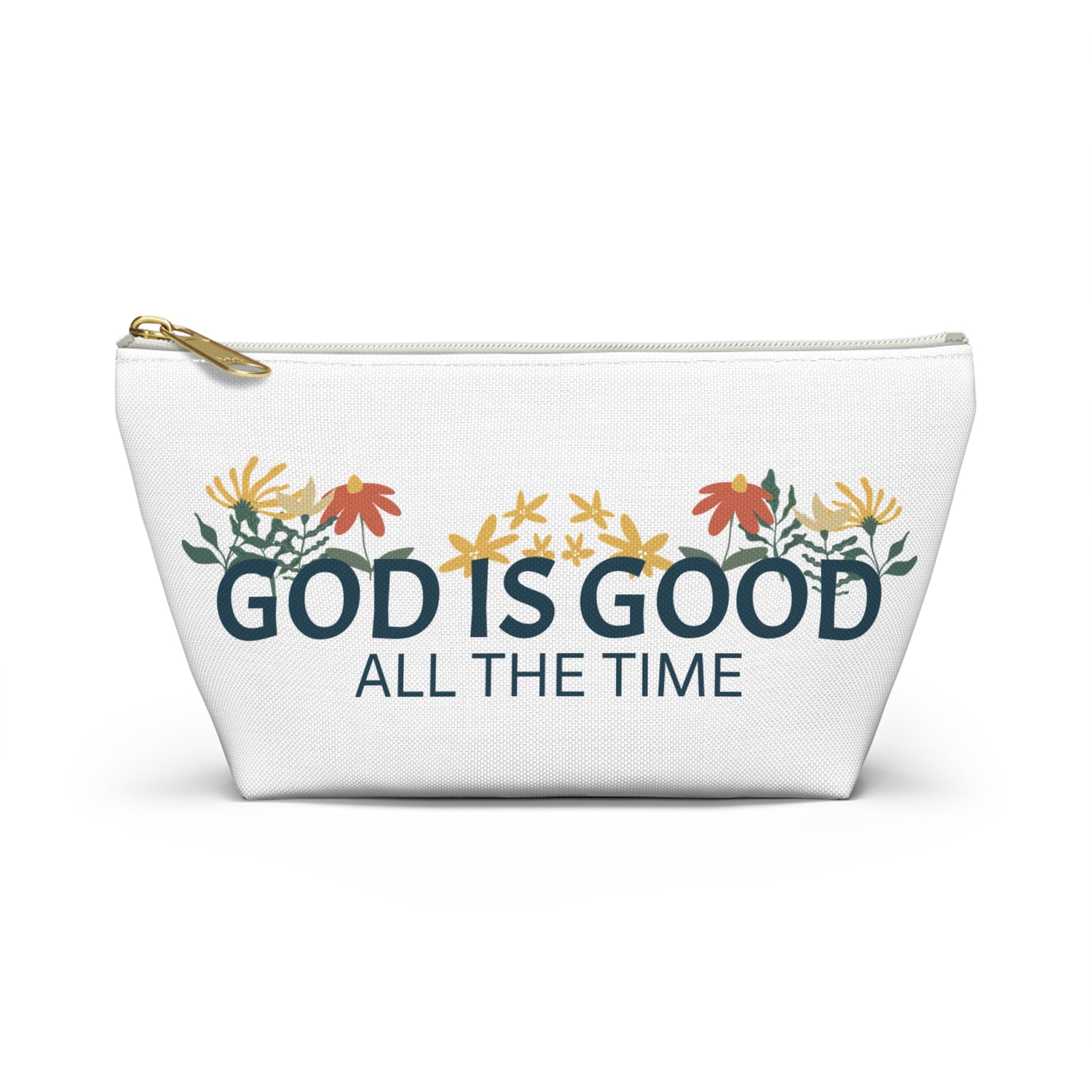 Makeup Pouch — "God is good all the time"
