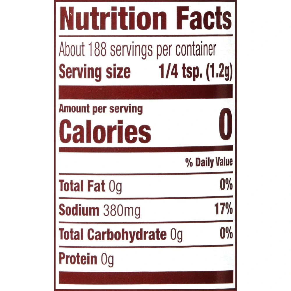 Sal sazonada Lawry's, caja de 8 oz con 12 unidades