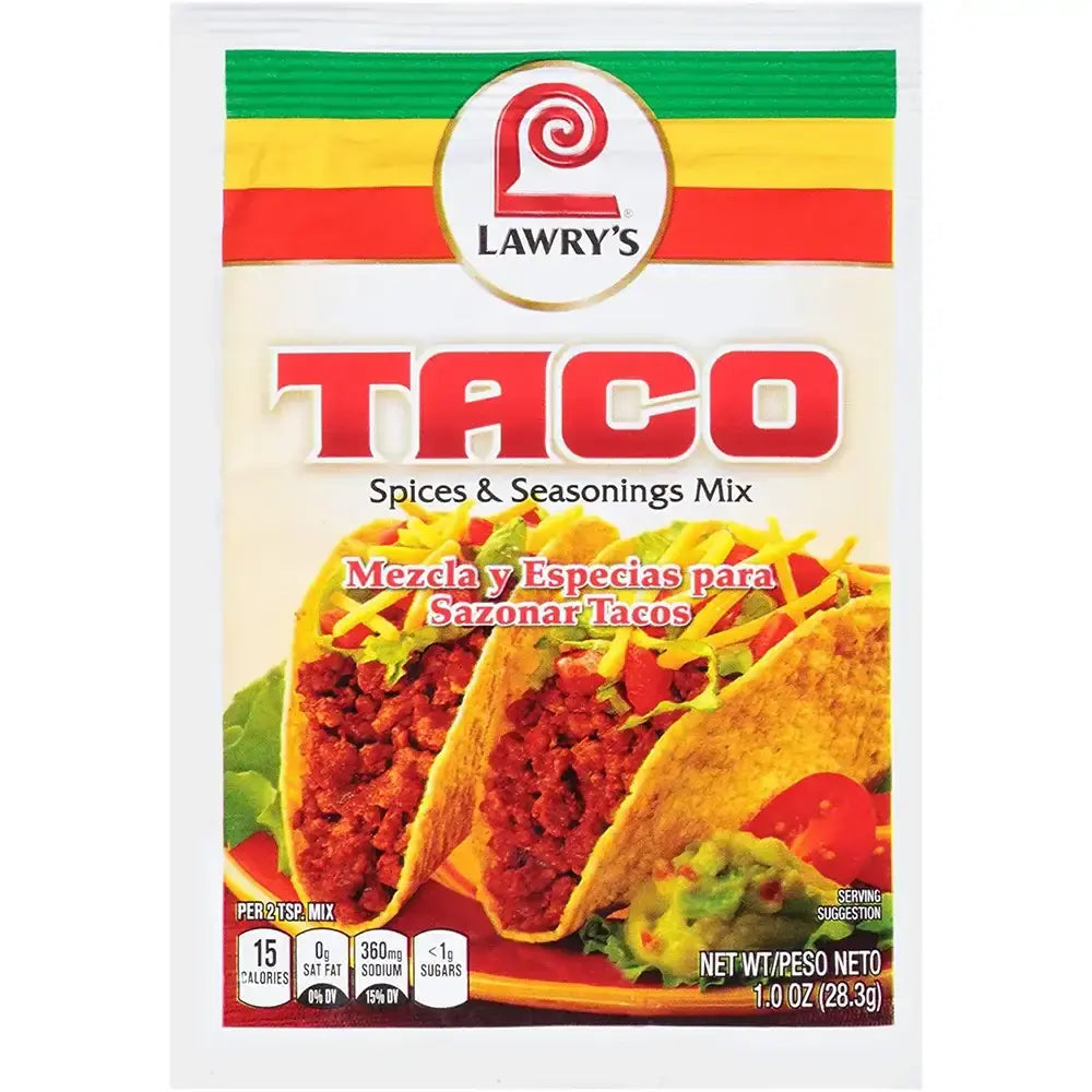 Lawry's Taco Seasoning Mix 1 oz box of 12 units