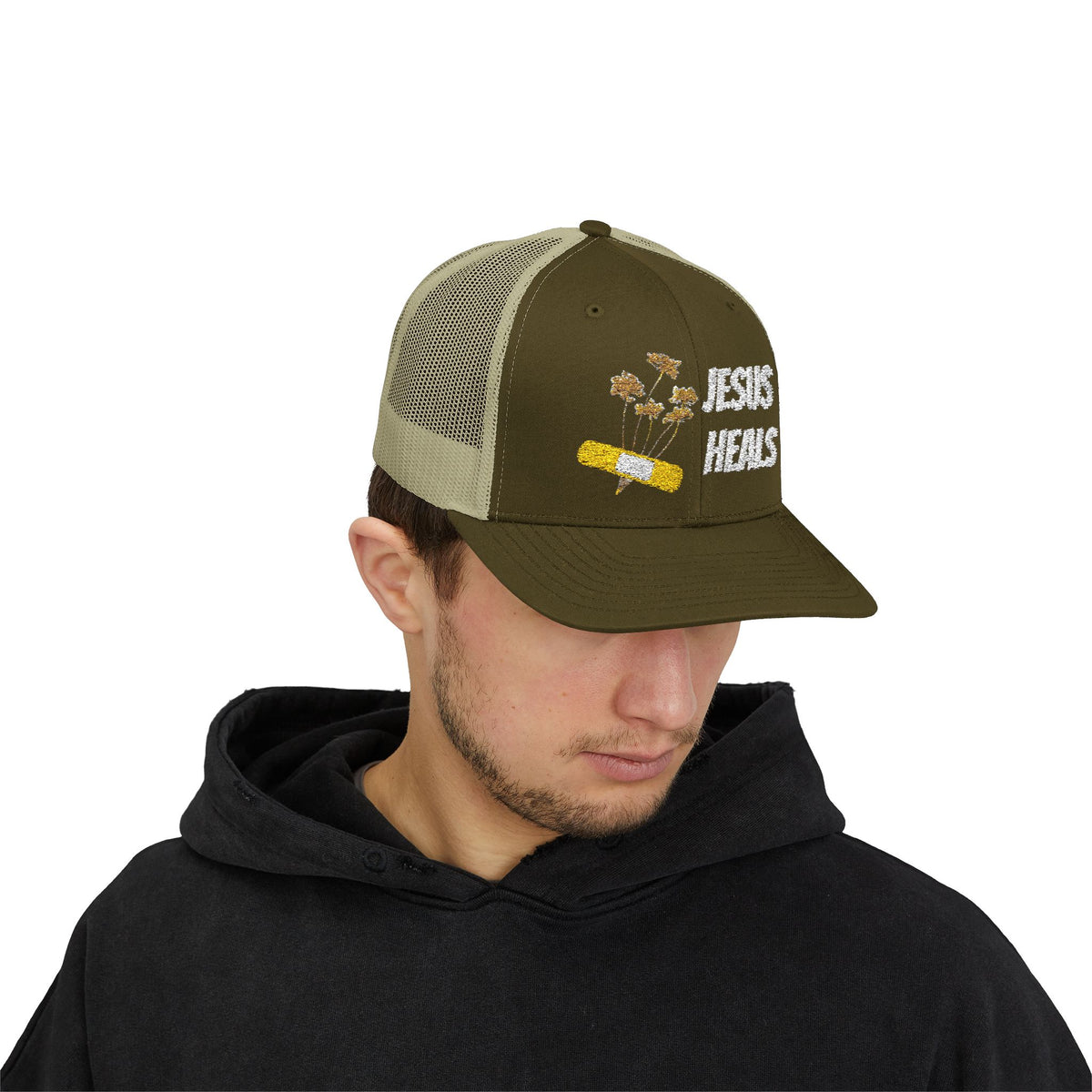 Trucker Cap — "Jesus Heals"