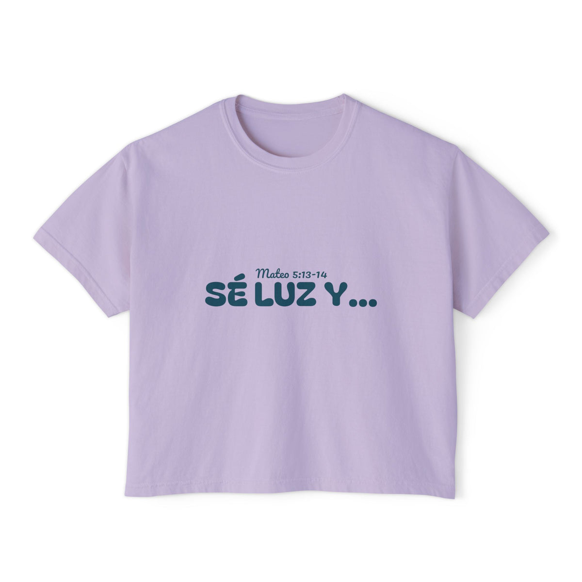 Women's Boxy Tee - 'Sé Luz y Sal'