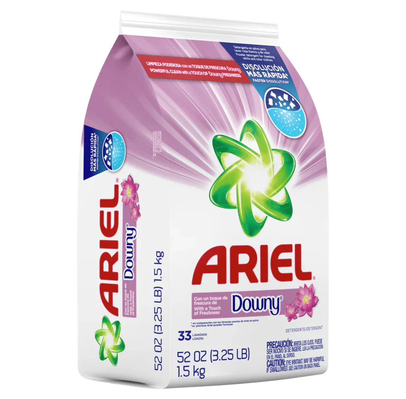 Ariel W/Downy  Powder Laundry Detergent 32 LD 1.5 kg box of 6 units