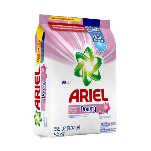 Ariel with Downy Powder Laundry Detergent  99 LD, 158 oz 4.5kg box of 2 units