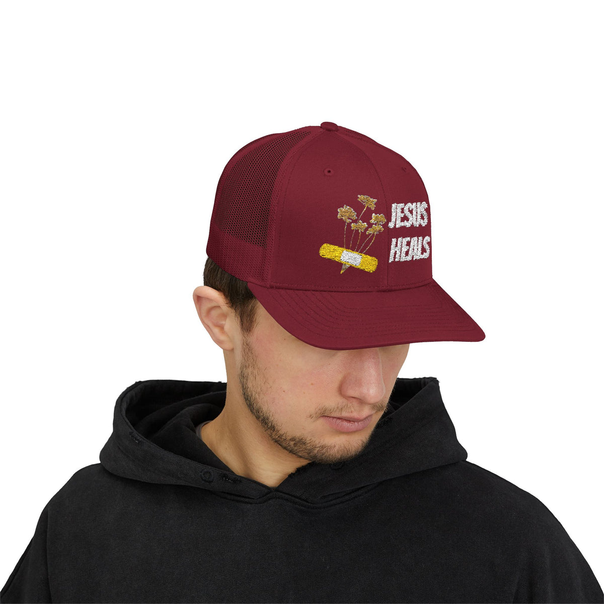 Trucker Cap — "Jesus Heals"
