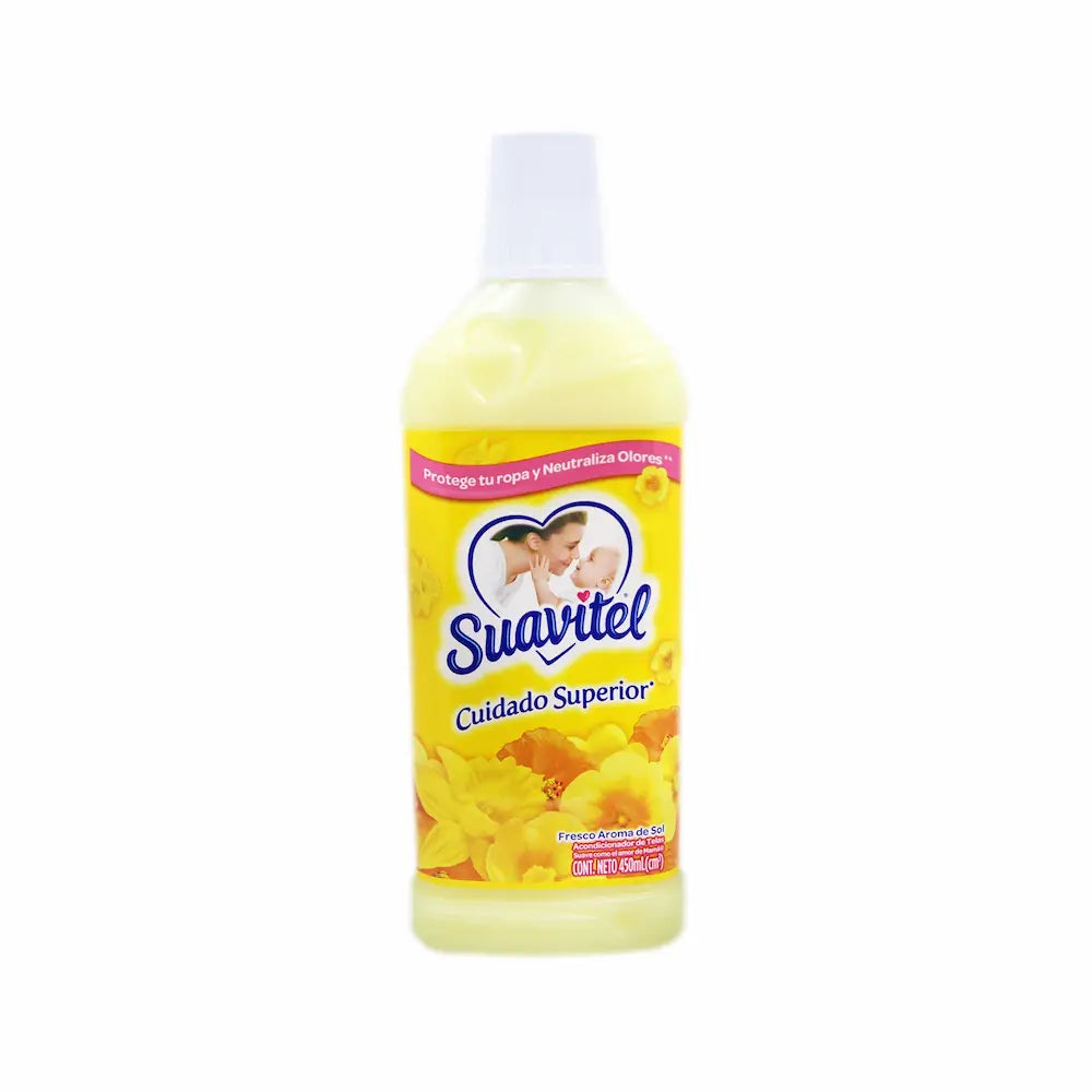 Suavitel Aroma De Sol Amarillo 450 mL caja de 12 unidades