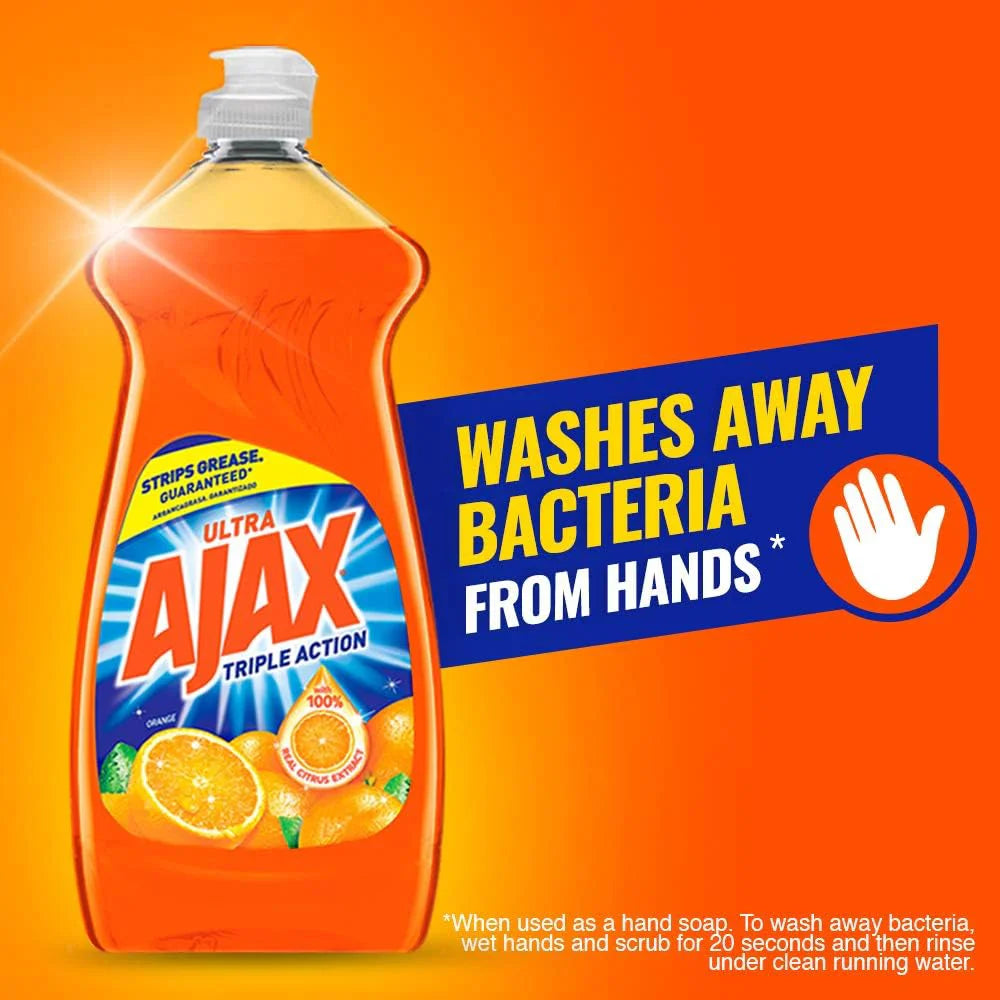 Ajax Dish Wash Liquid Orange 28 oz box of 9 units