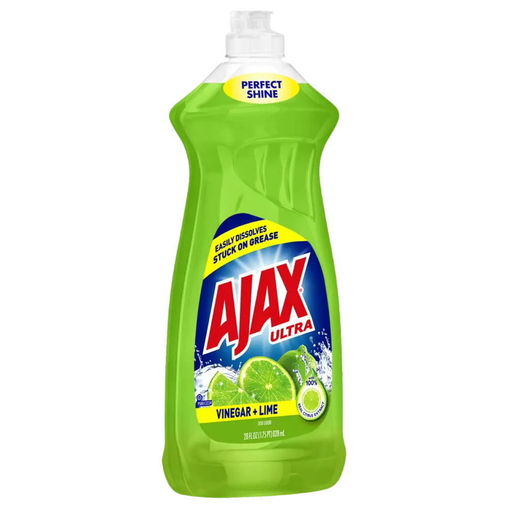 Ajax Dish Liquid Vinegar Plus Lime Green 28 oz box of 9 units