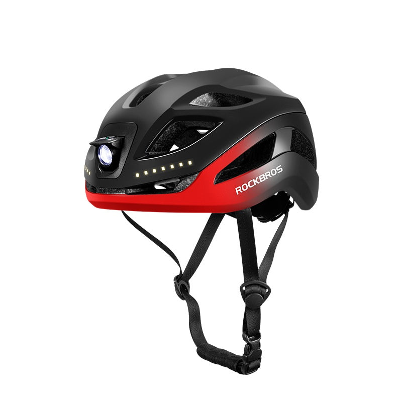Casco de seguridad ROCKBROS con luces integradas y ajuste ajustable 