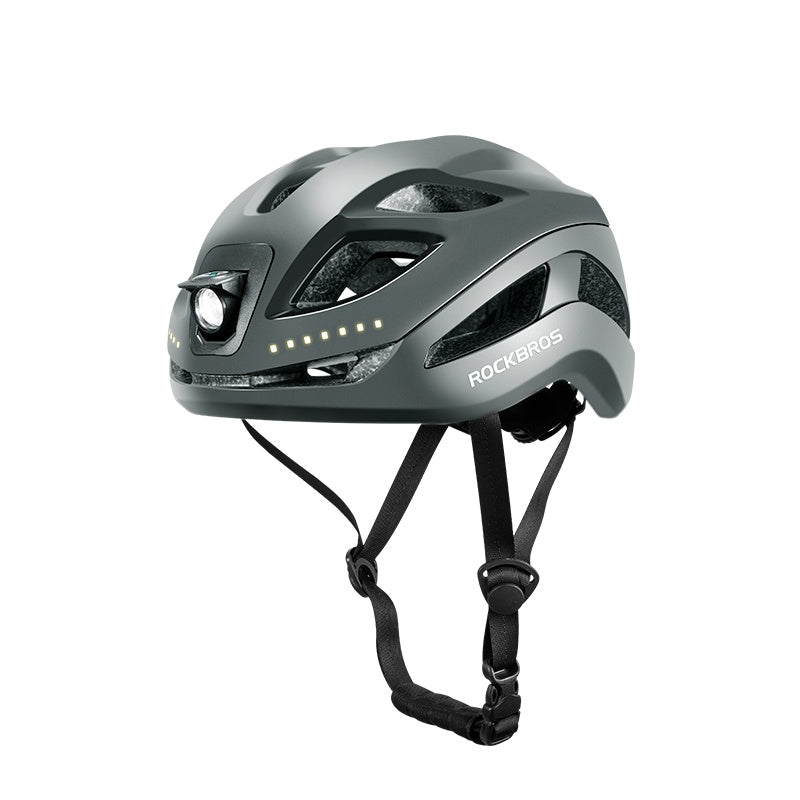 Casco de seguridad ROCKBROS con luces integradas y ajuste ajustable 