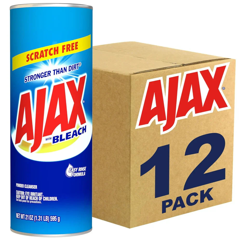 Ajax Cleanser with Bleach 21 oz box of 12 units