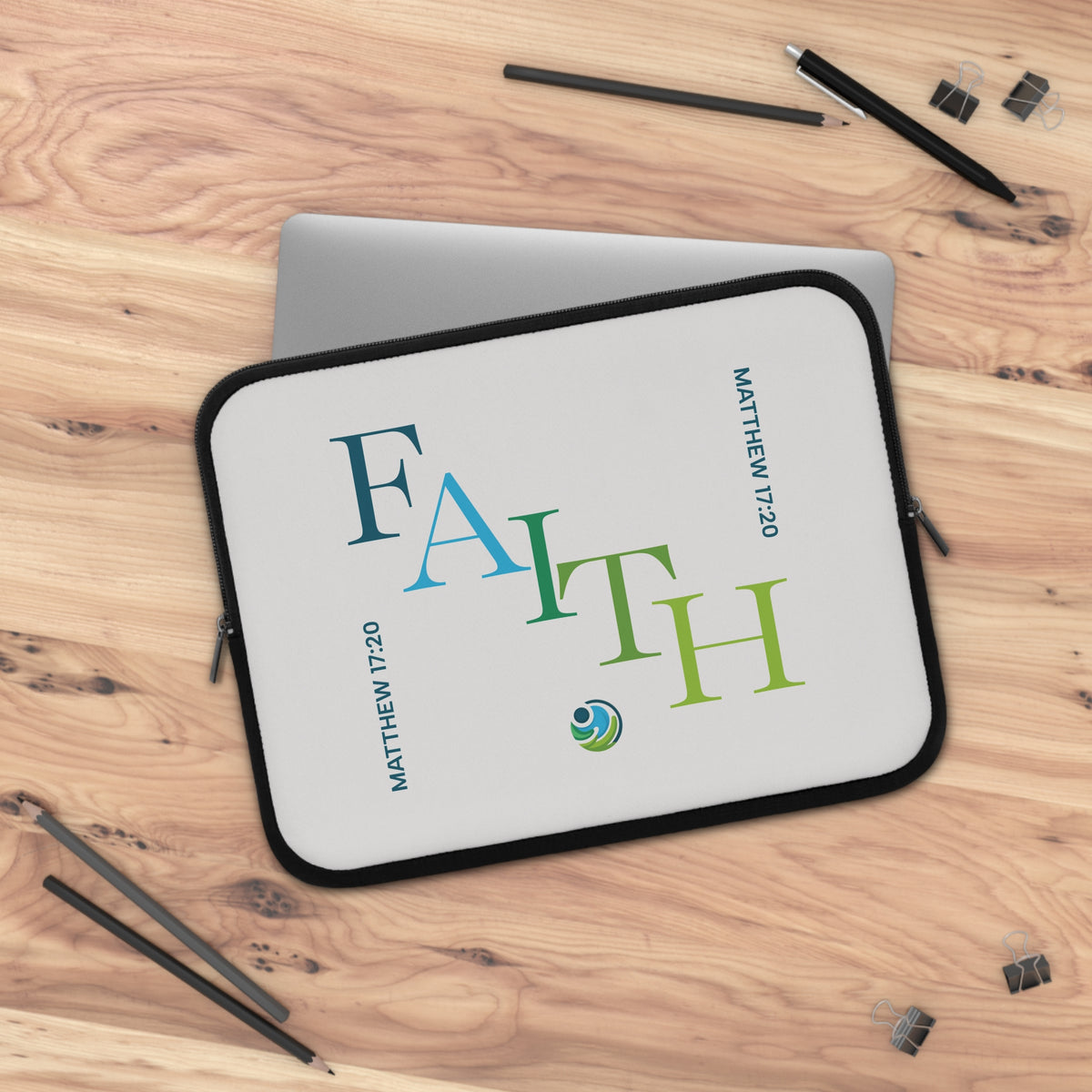 Faith Laptop Sleeve — MATTHEW 17:20