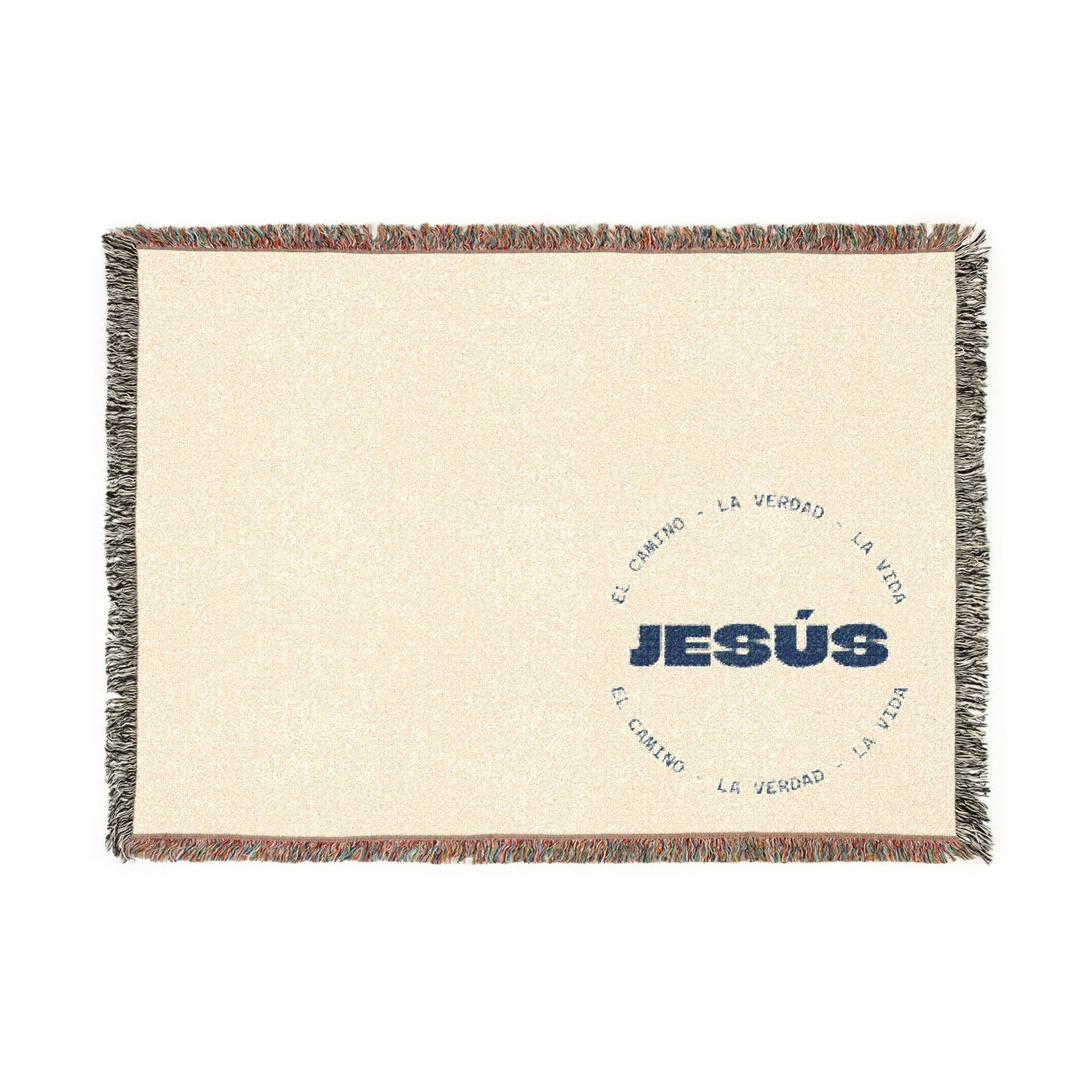 Woven Blanket — "Jesús el camino"