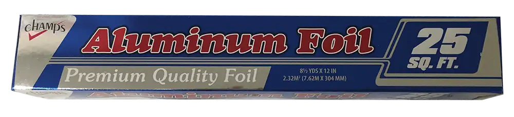 Champs Aluminum Foil 12" 25 sq. ft box of 24 units