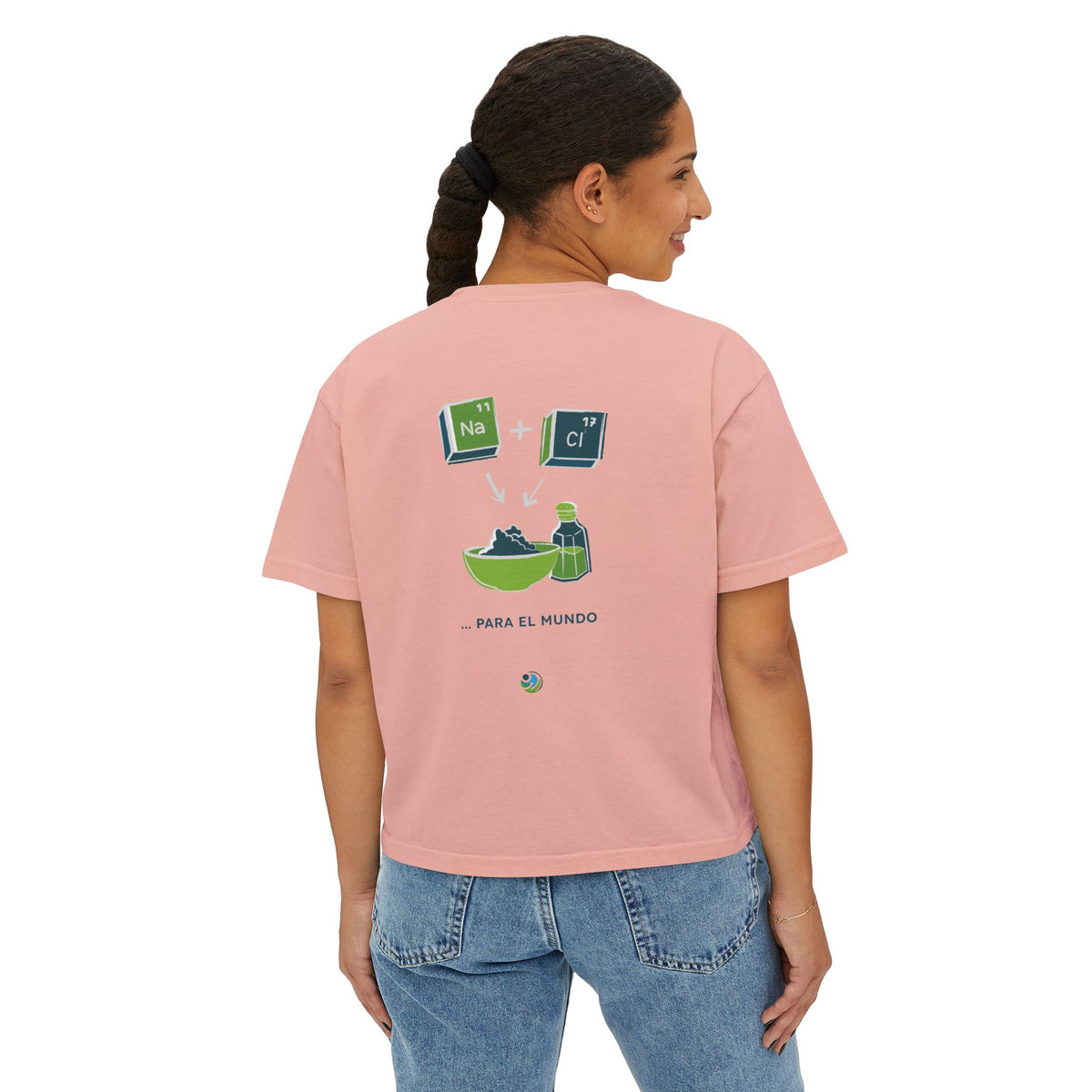 Women's Boxy Tee - 'Sé Luz y Sal'