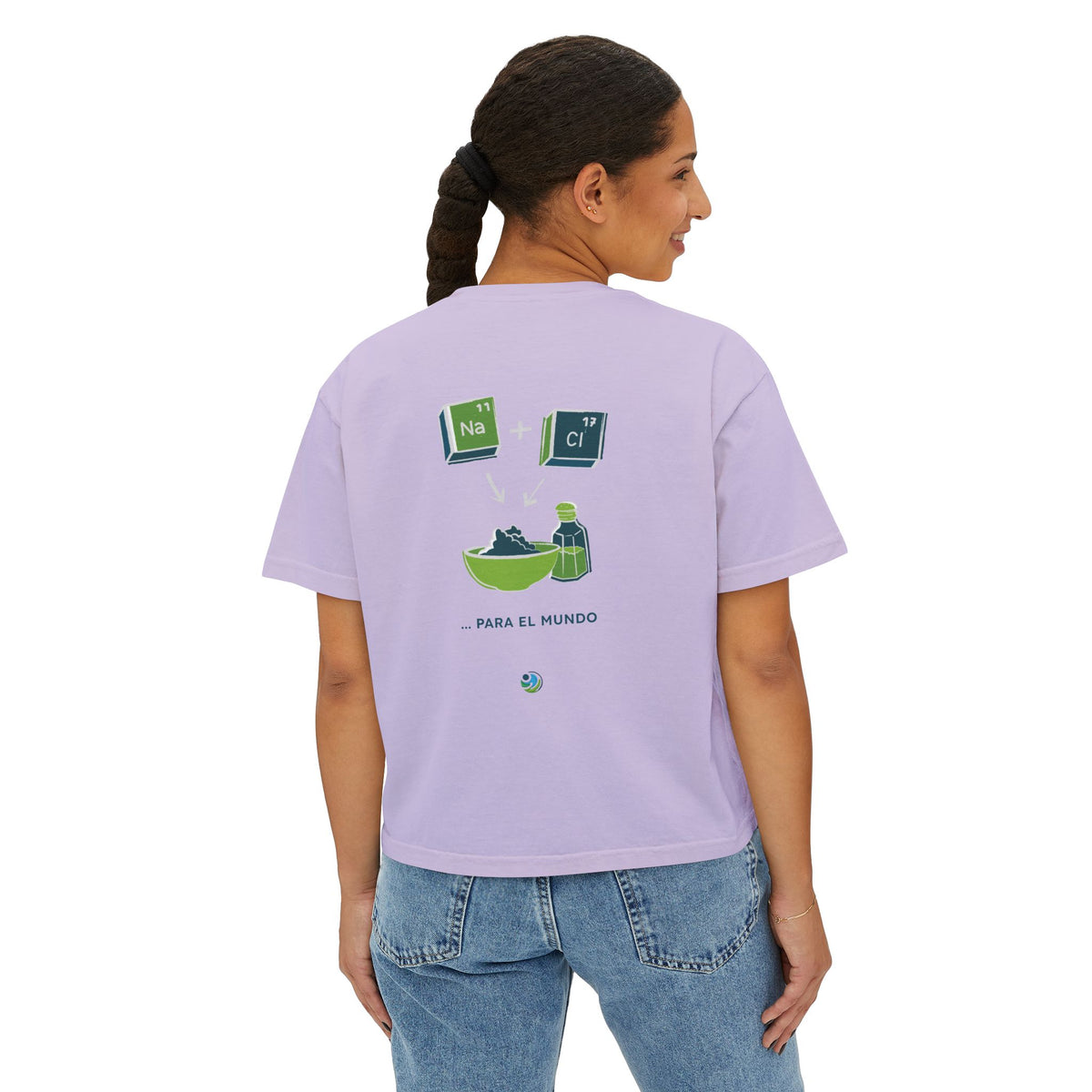 Women's Boxy Tee - 'Sé Luz y Sal'
